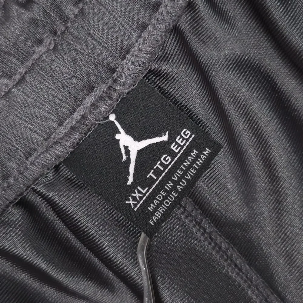JORDAN Men's XXL Colorblock Shorts Gray Burgundy Drawstring Athletic 465028-021